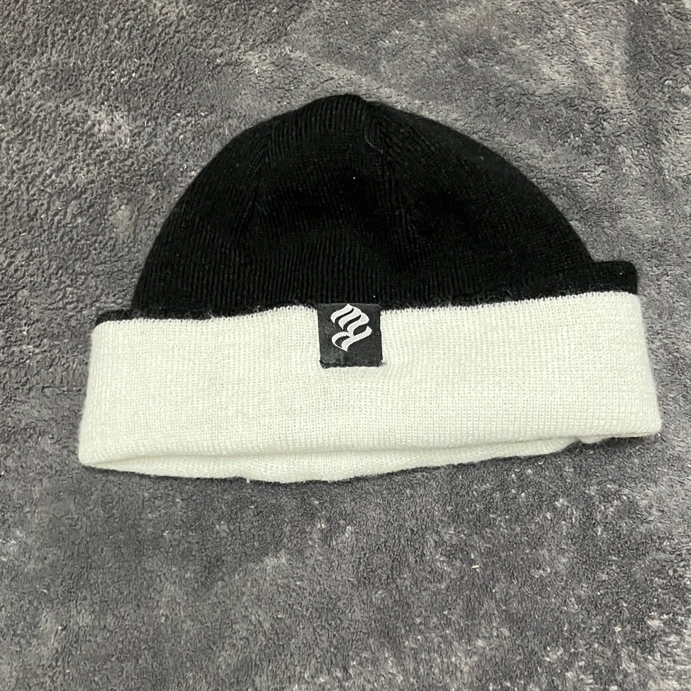 Black and White Beanie